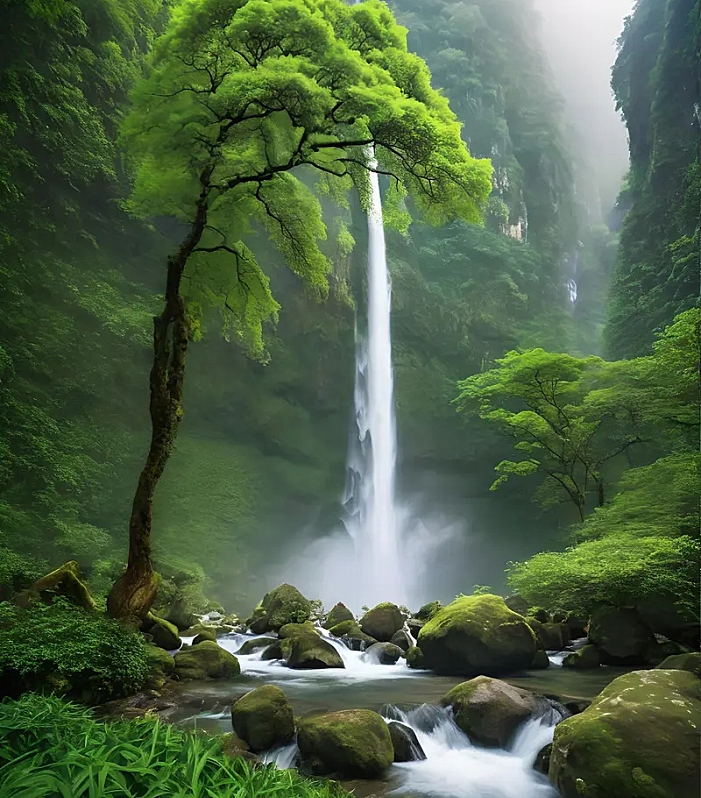 望庐山瀑布